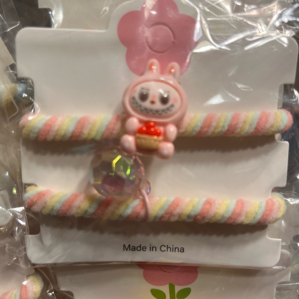 Cute Pastel Bunny Hair Ties